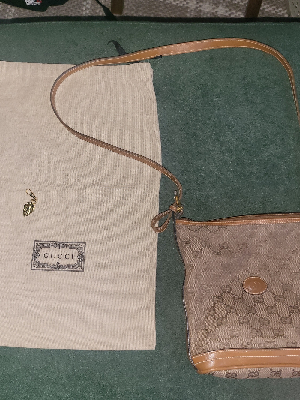 Gucci Brown Monogram Crossbody Bag